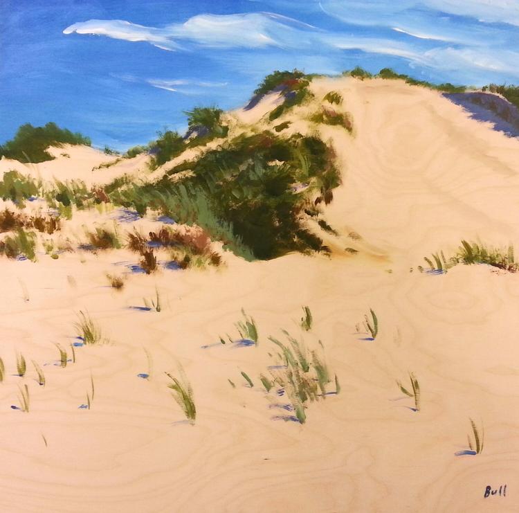 Alan Bull Dune Series #10 acrylic on birch panel 30" x 30" 2014